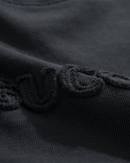 Gucci Embroidered Logo Cotton‑Jersey T‑Shirt in Black