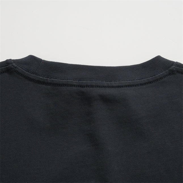 Gucci Embroidered Logo Cotton‑Jersey T‑Shirt in Black