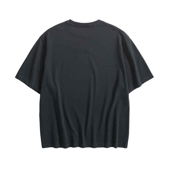 Gucci Embroidered Logo Cotton‑Jersey T‑Shirt in Black
