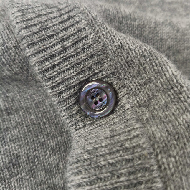 Gucci Embroidered Wool Cardigan – Grey/Pink