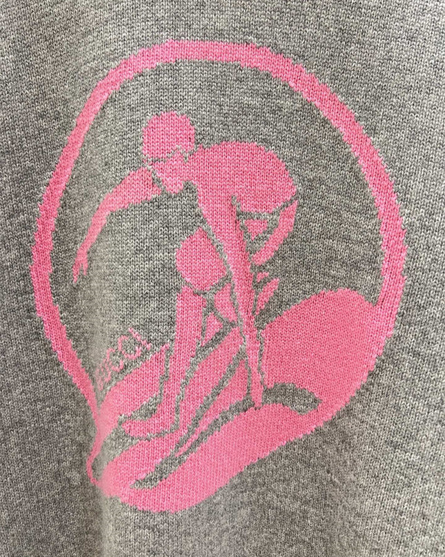 Gucci Embroidered Wool Cardigan – Grey/Pink