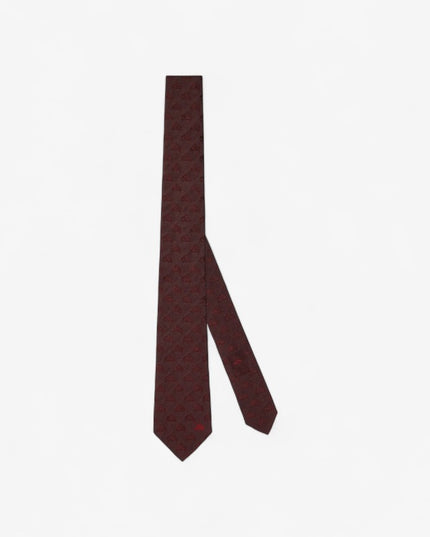 Gucci Equestrian Motif Silk Jacquard Tie – Bordeaux