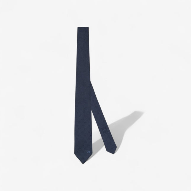 Gucci Equestrian Motif Silk Jacquard Tie – Navy