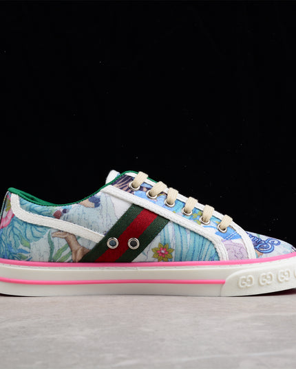 Gucci Flora x Tennis 1977 Sneaker – Pastel Garden