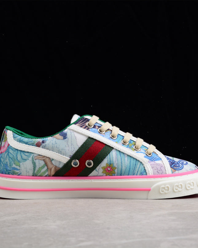 Gucci Flora x Tennis 1977 Sneaker – Pastel Garden