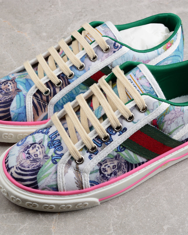 Gucci Flora x Tennis 1977 Sneaker – Pastel Garden
