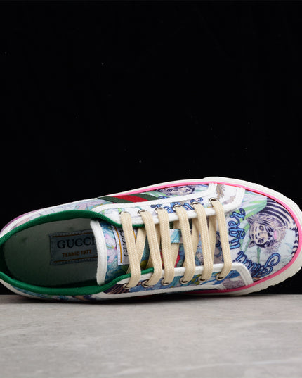 Gucci Flora x Tennis 1977 Sneaker – Pastel Garden
