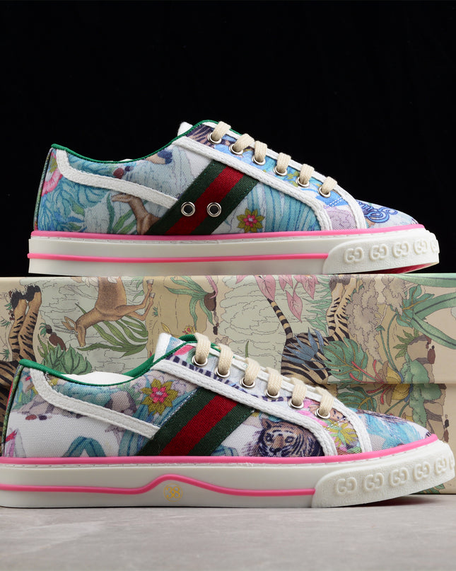 Gucci Flora x Tennis 1977 Sneaker – Pastel Garden