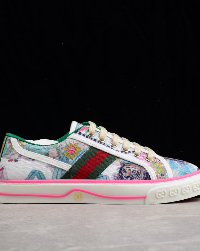 Gucci Flora x Tennis 1977 Sneaker – Pastel Garden