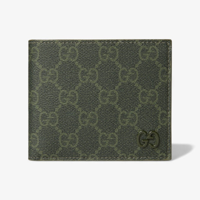 Gucci Forest Green Monogram Bi-Fold Wallet
