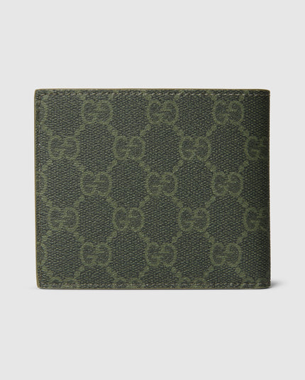 Gucci Forest Green Monogram Bi-Fold Wallet