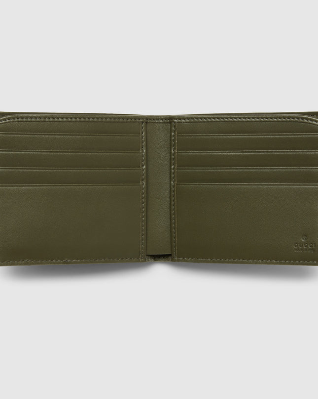 Gucci Forest Green Monogram Card Case