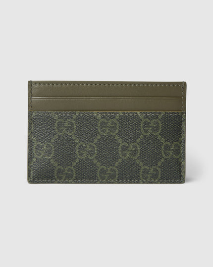 Gucci Forest Green Monogram Card Case