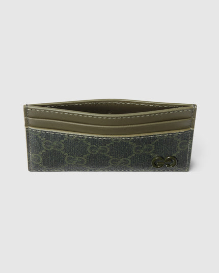Gucci Forest Green Monogram Card Case