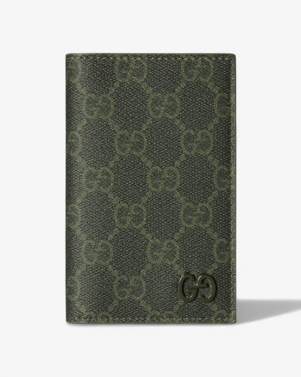 Gucci Forest Green Monogram Long Card Case