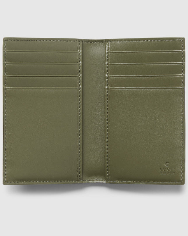 Gucci Forest Green Monogram Long Card Case