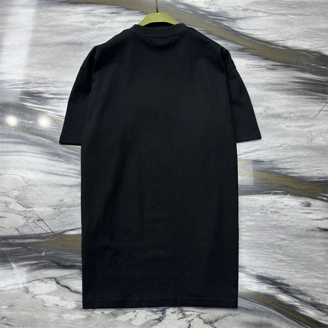 Gucci Fringed Logo Cotton‑Jersey T‑Shirt