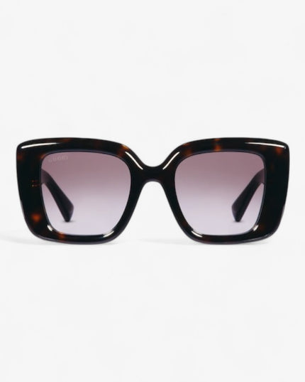 Gucci GG1975S Oversized Sunglasses – Dark Brown Tortoiseshell