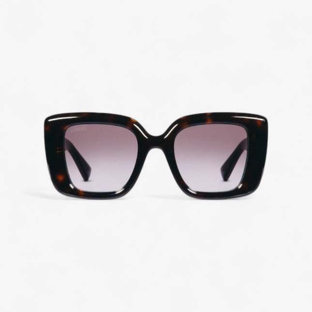Gucci GG1975S Oversized Sunglasses – Dark Brown Tortoiseshell