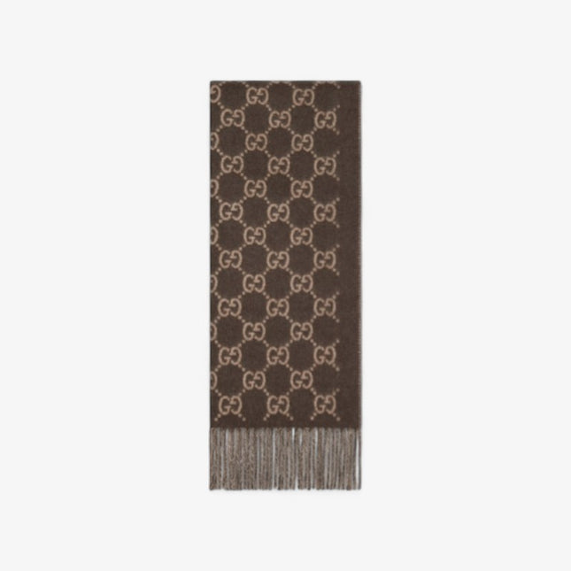 Gucci GG Beige Cashmere Scarf
