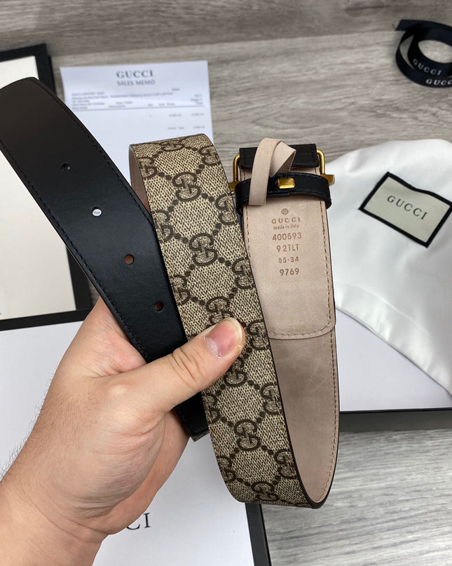 Gucci GG Belt With Double G Buckle 400593
