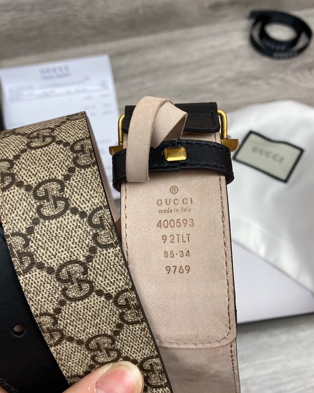 Gucci GG Belt With Double G Buckle 400593