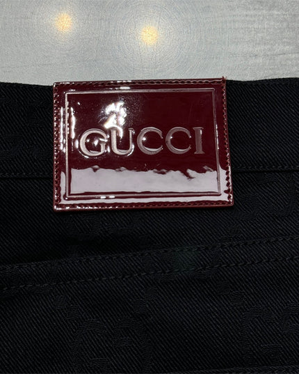 Gucci GG Black Denim Trousers