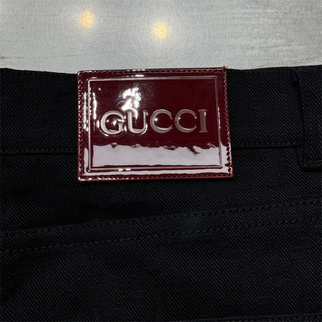 Gucci GG Black Denim Trousers