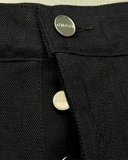 Gucci GG Black Denim Trousers