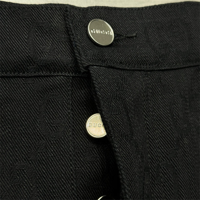 Gucci GG Black Denim Trousers