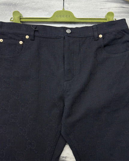 Gucci GG Black Denim Trousers