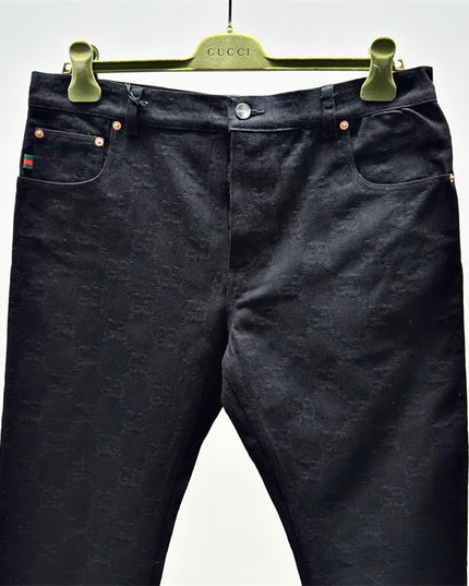 Gucci GG Black Denim Trousers