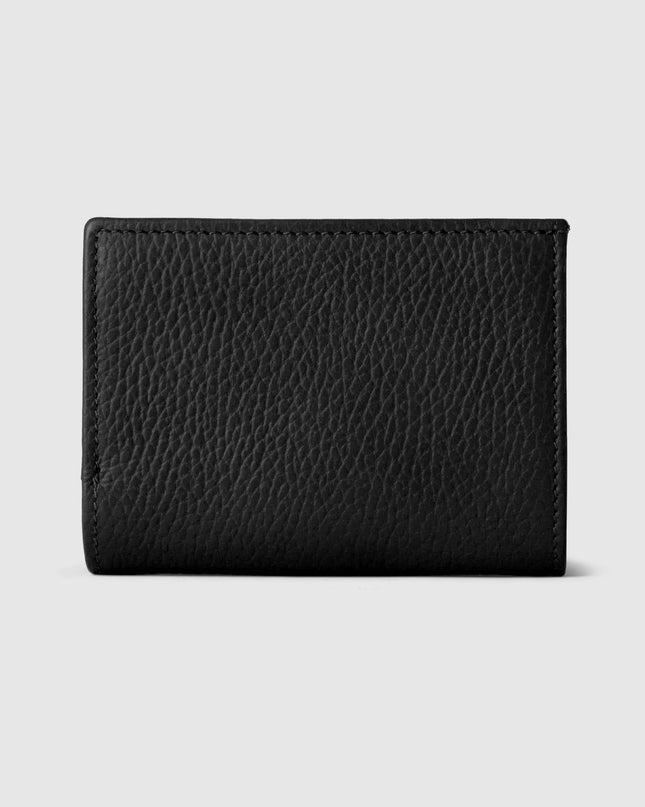 Gucci GG Black Grained Leather Bi-Fold Wallet