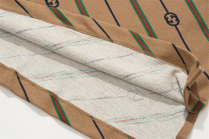 Gucci GG Cotton‑Silk Piqué Jacquard Polo Shirt