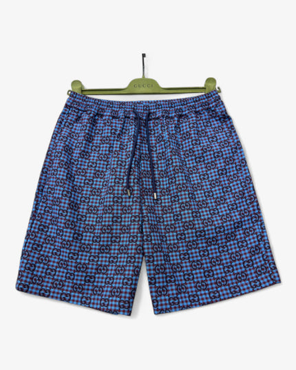 Gucci GG Jacquard Gingham Drawstring Shorts