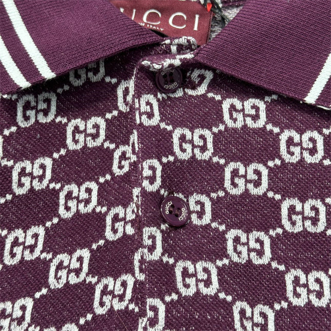 Gucci GG Jacquard Knit Polo Dress