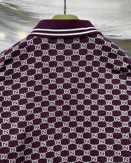 Gucci GG Jacquard Knit Polo Dress