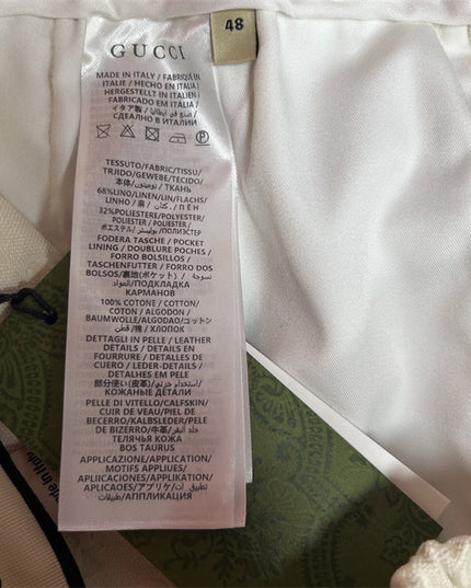 Gucci GG Jacquard Terry Shorts in Off‑White