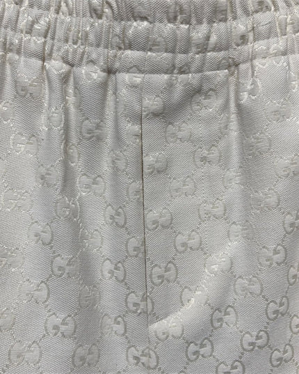 Gucci GG Jacquard Terry Shorts in Off‑White