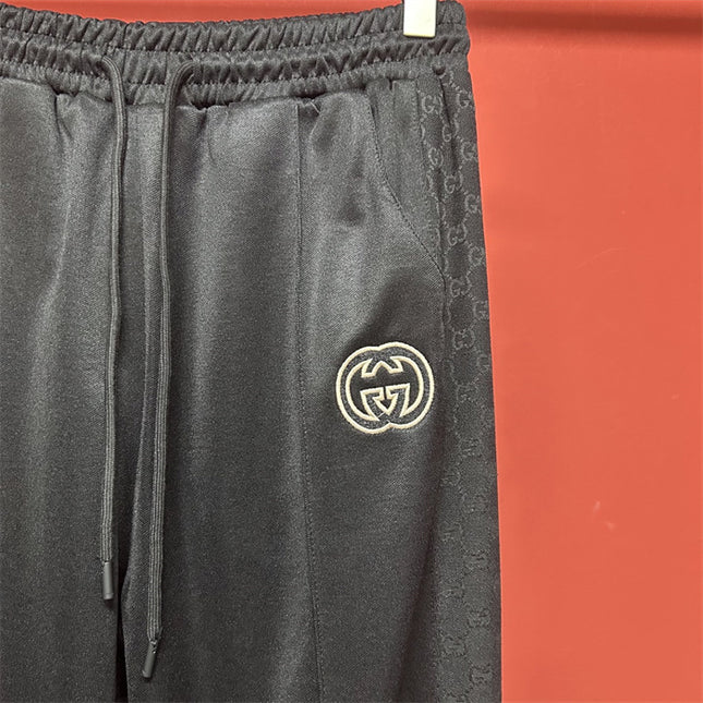 Gucci GG Logo Nylon Track Pants – Black