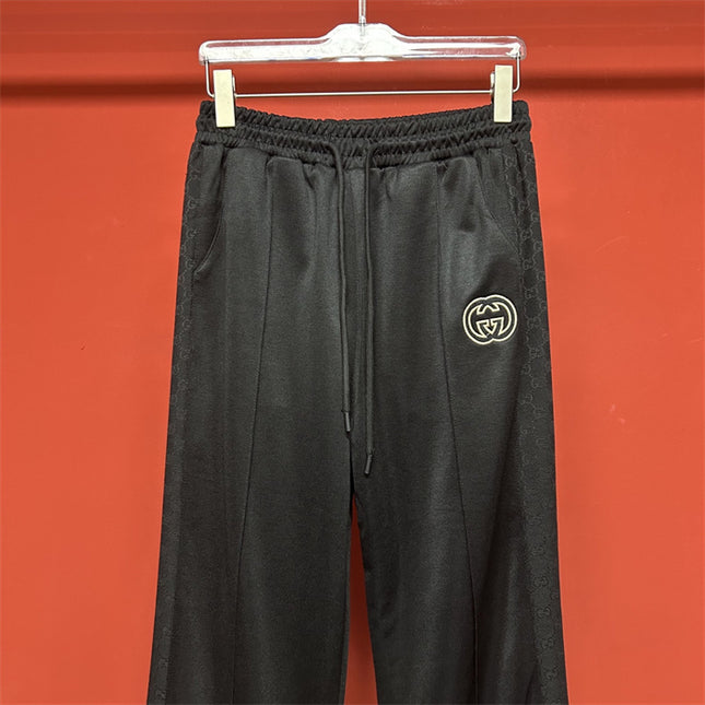 Gucci GG Logo Nylon Track Pants – Black