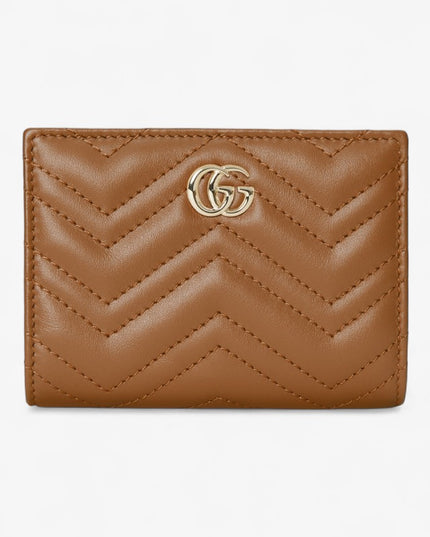 Gucci GG Marmont Matelassé Leather Card Case – Brown