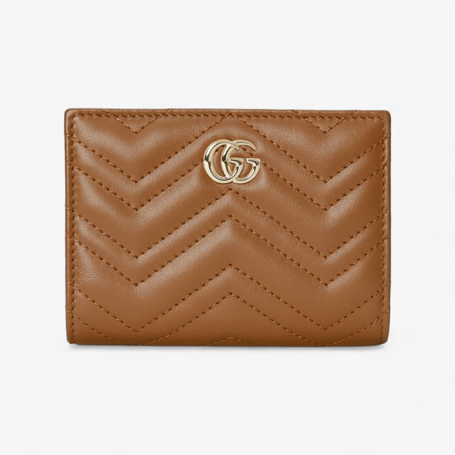 Gucci GG Marmont Matelassé Leather Card Case – Brown