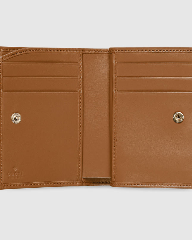 Gucci GG Marmont Matelassé Leather Card Case – Brown