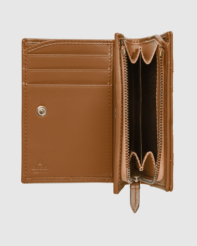 Gucci GG Marmont Matelassé Leather Card Case – Brown