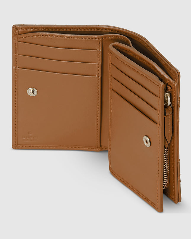Gucci GG Marmont Matelassé Leather Card Case – Brown