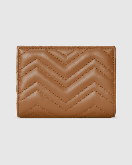 Gucci GG Marmont Matelassé Leather Card Case – Brown