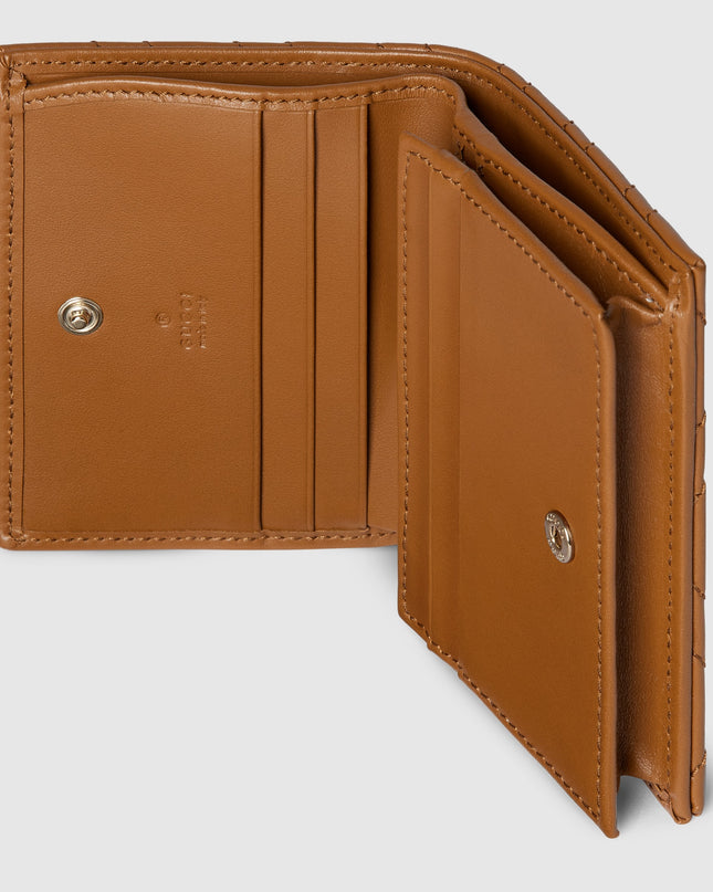 Gucci GG Marmont Matelassé Leather Card Case – Brown
