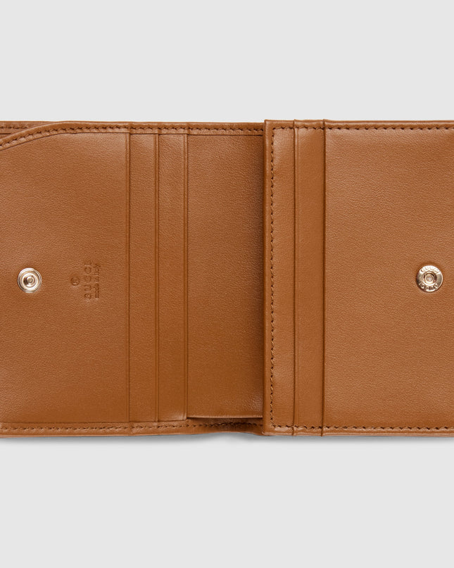 Gucci GG Marmont Matelassé Leather Card Case – Brown