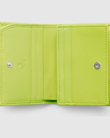 Gucci GG Marmont Matelassé Leather Card Case – Neon Green